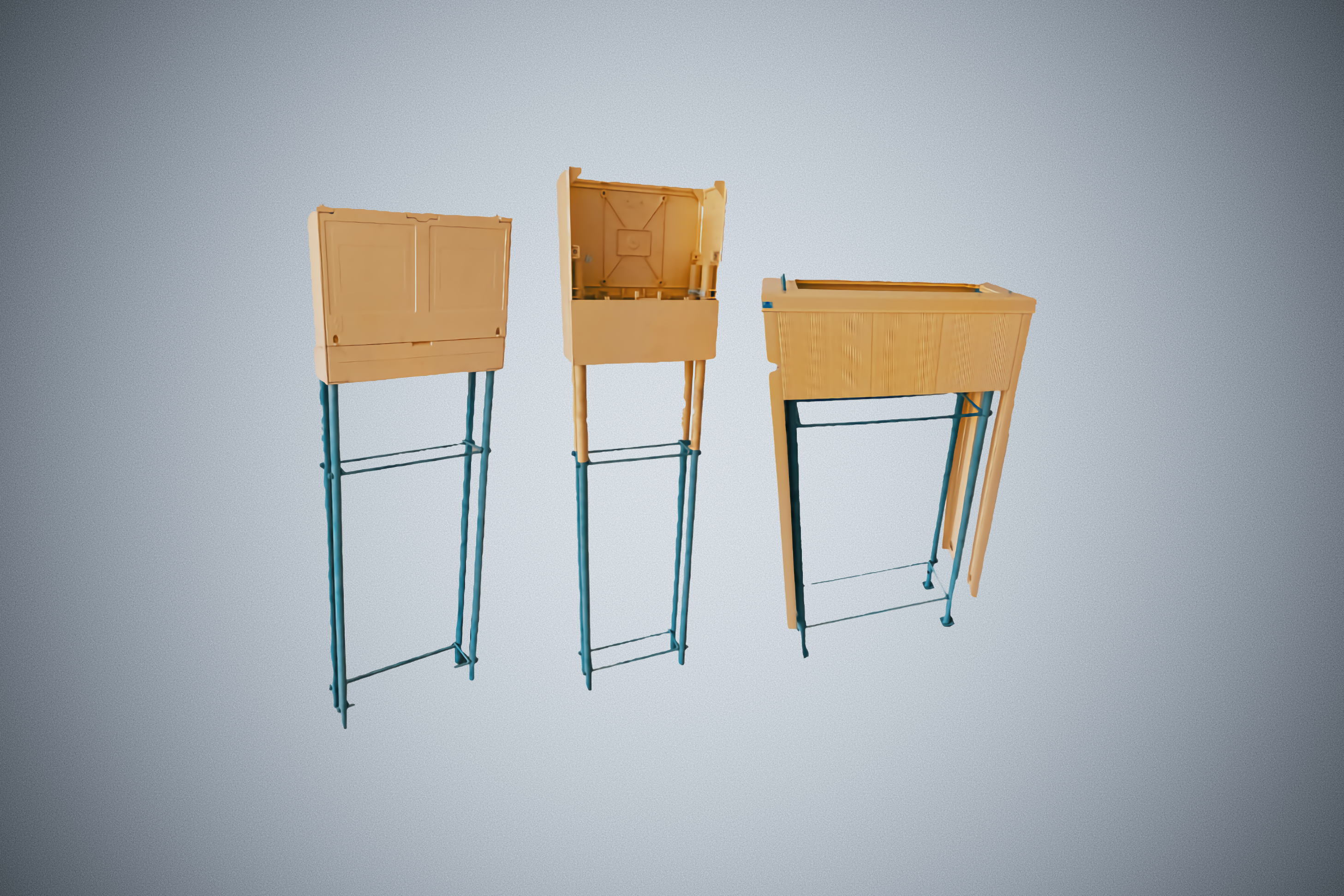 Plastikinių spintelių sutvirtinimo kojos