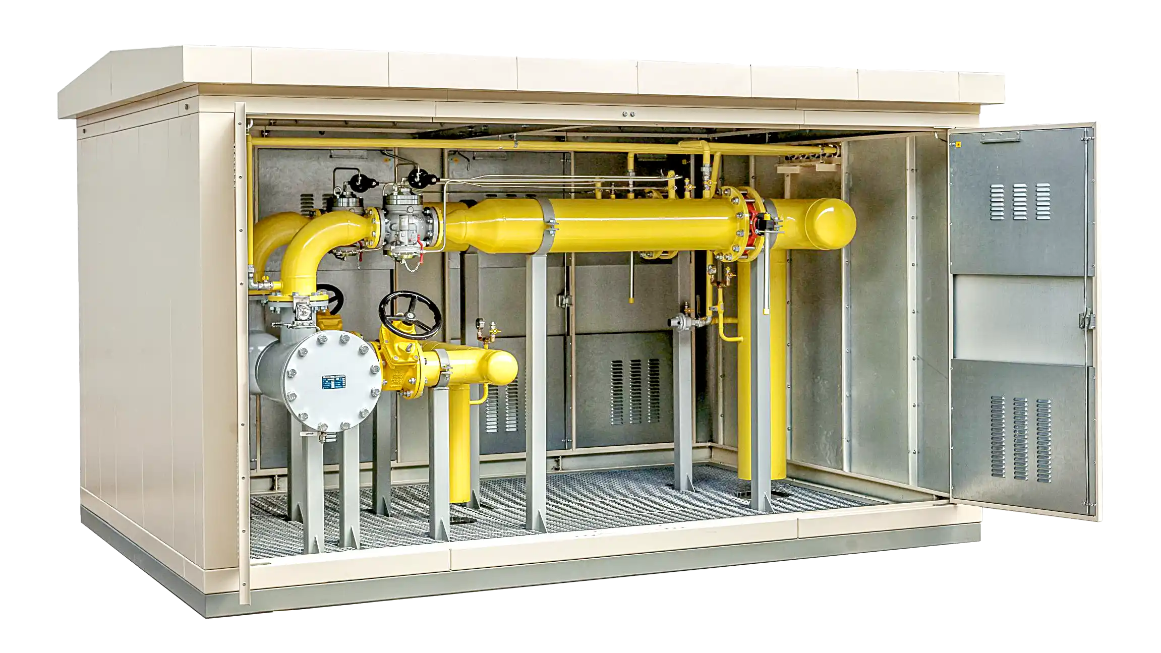 Gas pressure regulation stations according to individual needs